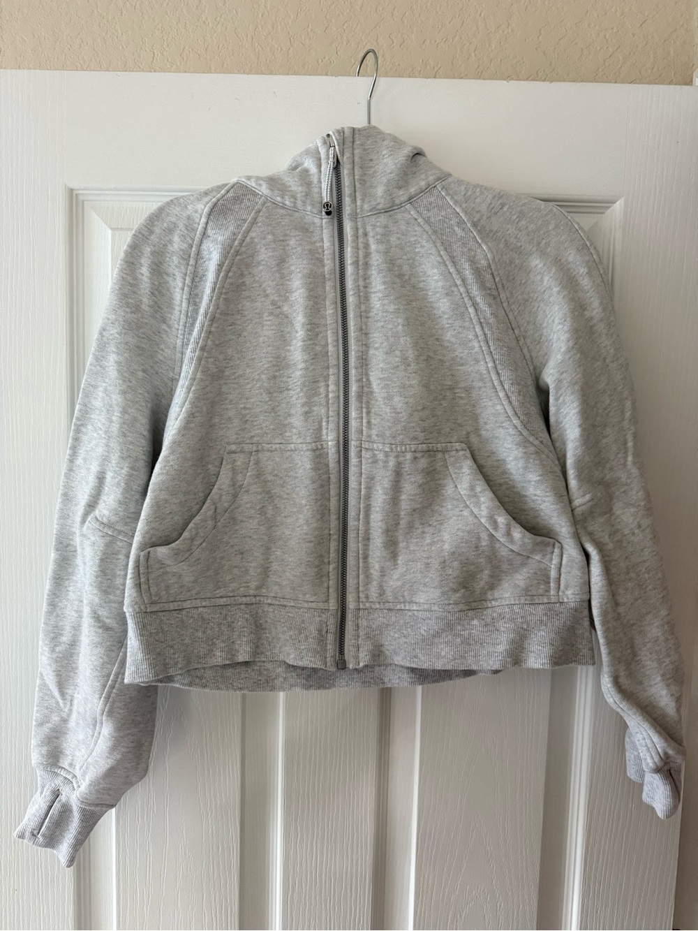Grey Lululemon Full-Zip Scuba